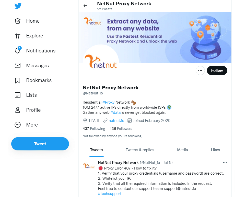 1 NetNut Proxy Network NetNut io Twitter 1