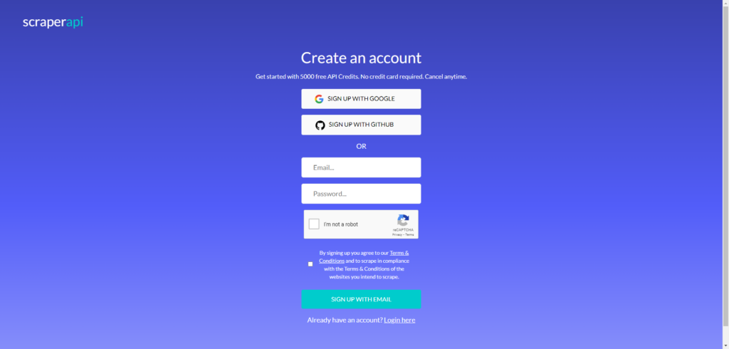 Step #2 (Create your account)